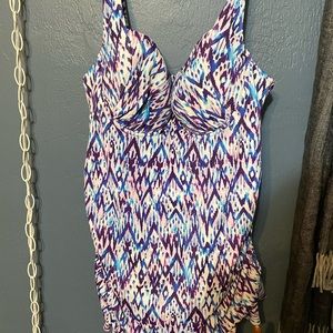 Torrid One Piece Bathing Suit - Geometric